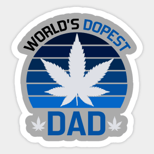 Worlds Dopest Dad Sticker